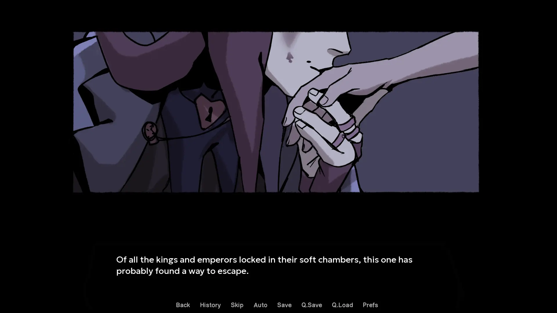 Don't Eat the Cashier branching visual novel conversation