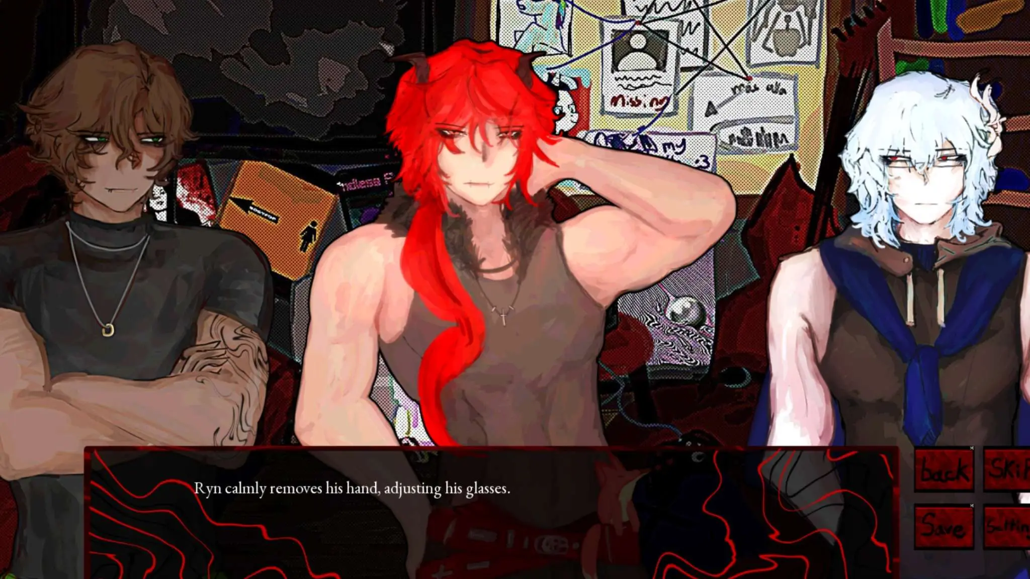 Don't Look Back screenshot showing a tense, emotionally heavy decision moment