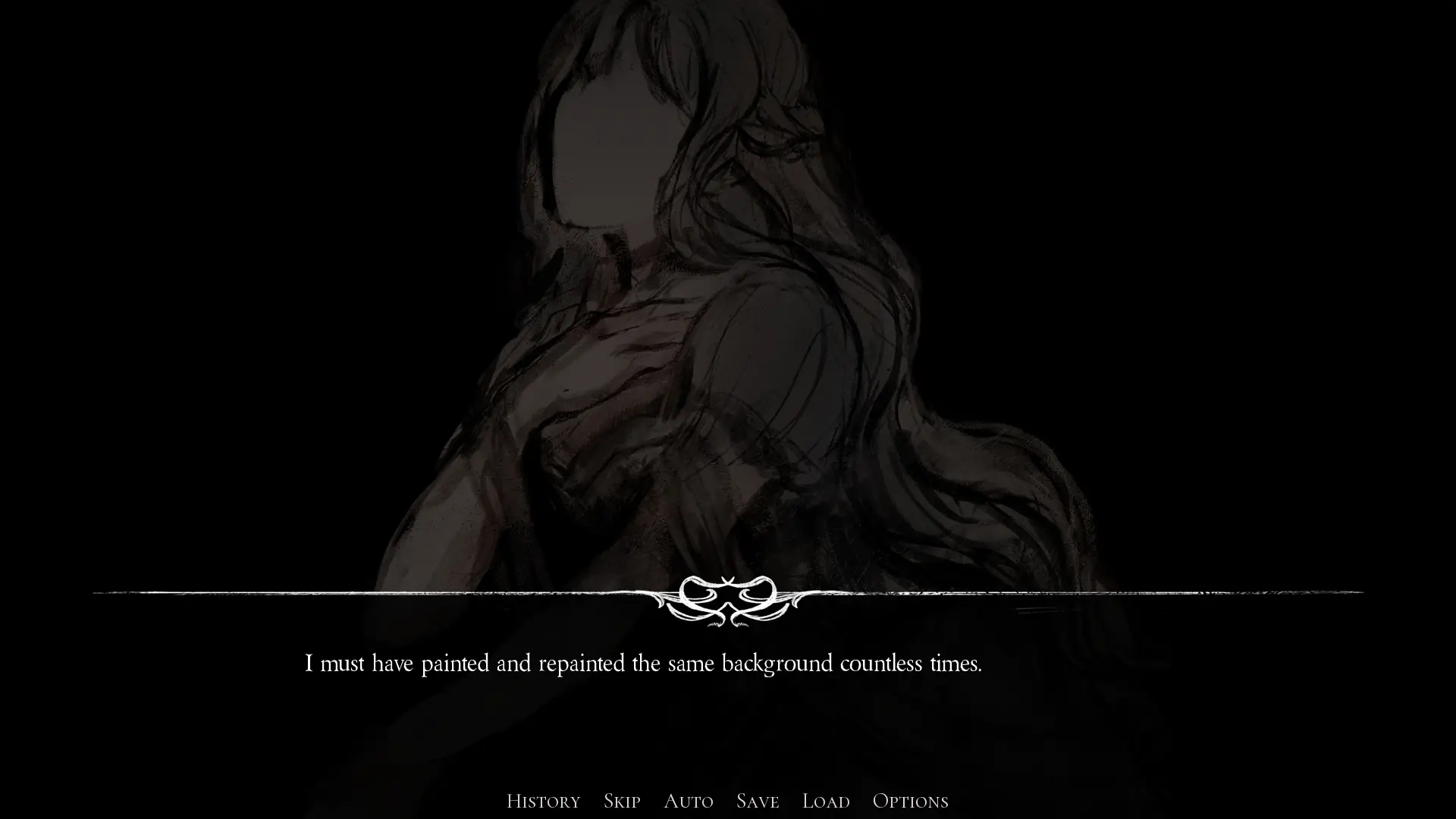 It Paints Me screenshot with visual novel dialogue