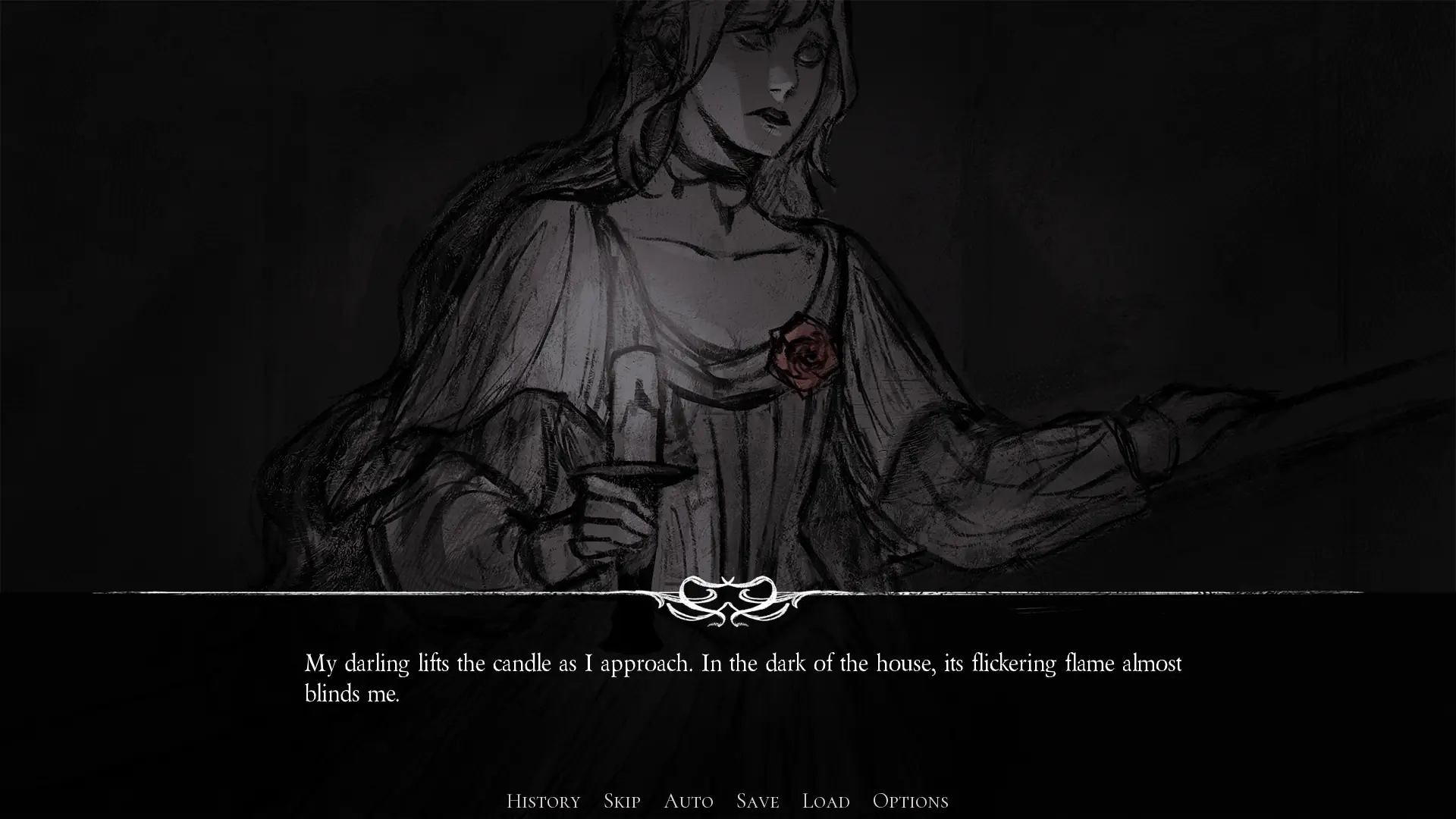 It Paints Me screenshot with gothic painterly atmosphere