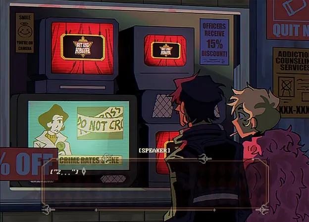 A dark casino-themed character scene in Jackpot Crash Course