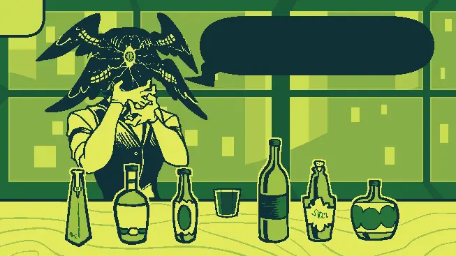 Mixology Game screenshot showing a strange cocktail result
