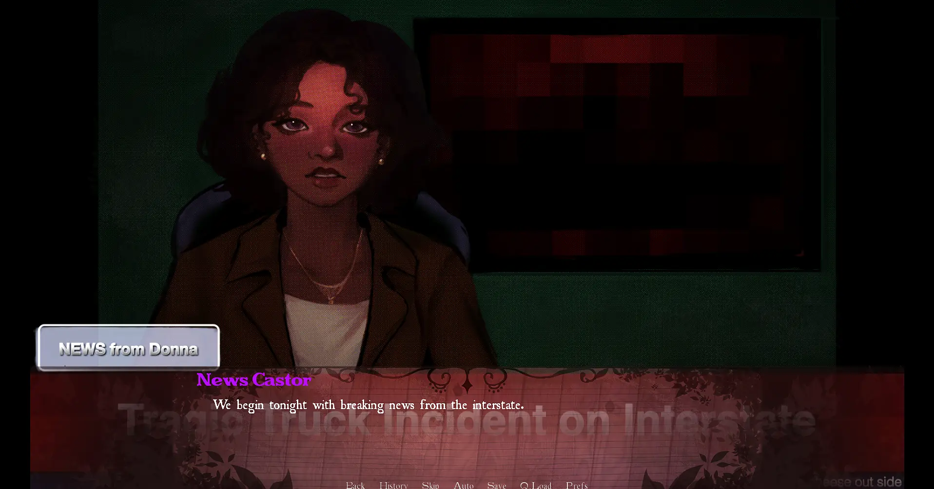 A dramatic character moment in Watch the Road